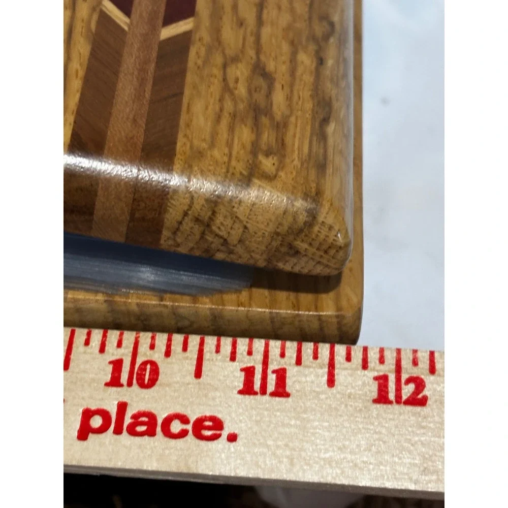 Unique Handcrafted Wood Photo Album Binder Moose Wolf Inlay Cabin Rustic Unique